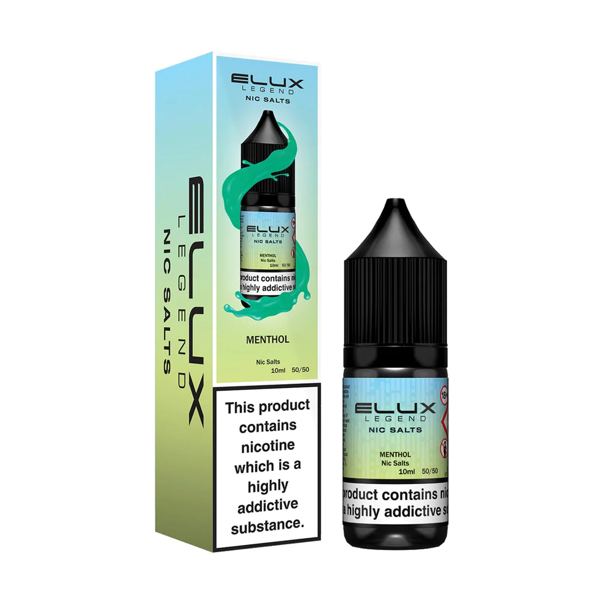 Elux Nic Salts Menthol 10ml Vape Juice 10mg & 20mg Classic Ice Nic S Elux Nic Salts Menthol 10ml Vape Juice 10mg & 20mg Classic Ice Nic S