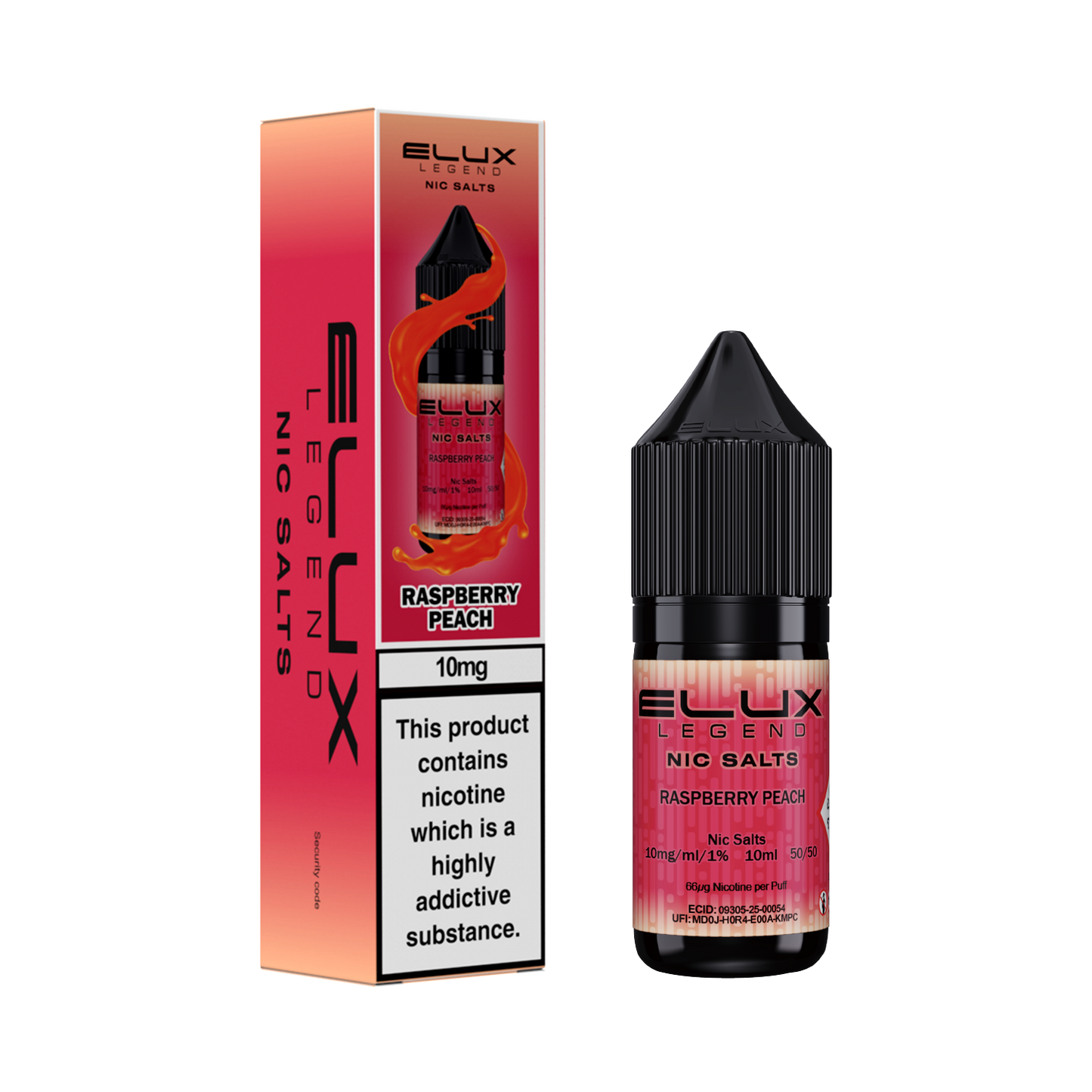 Elux Raspberry Peach Nic Salt