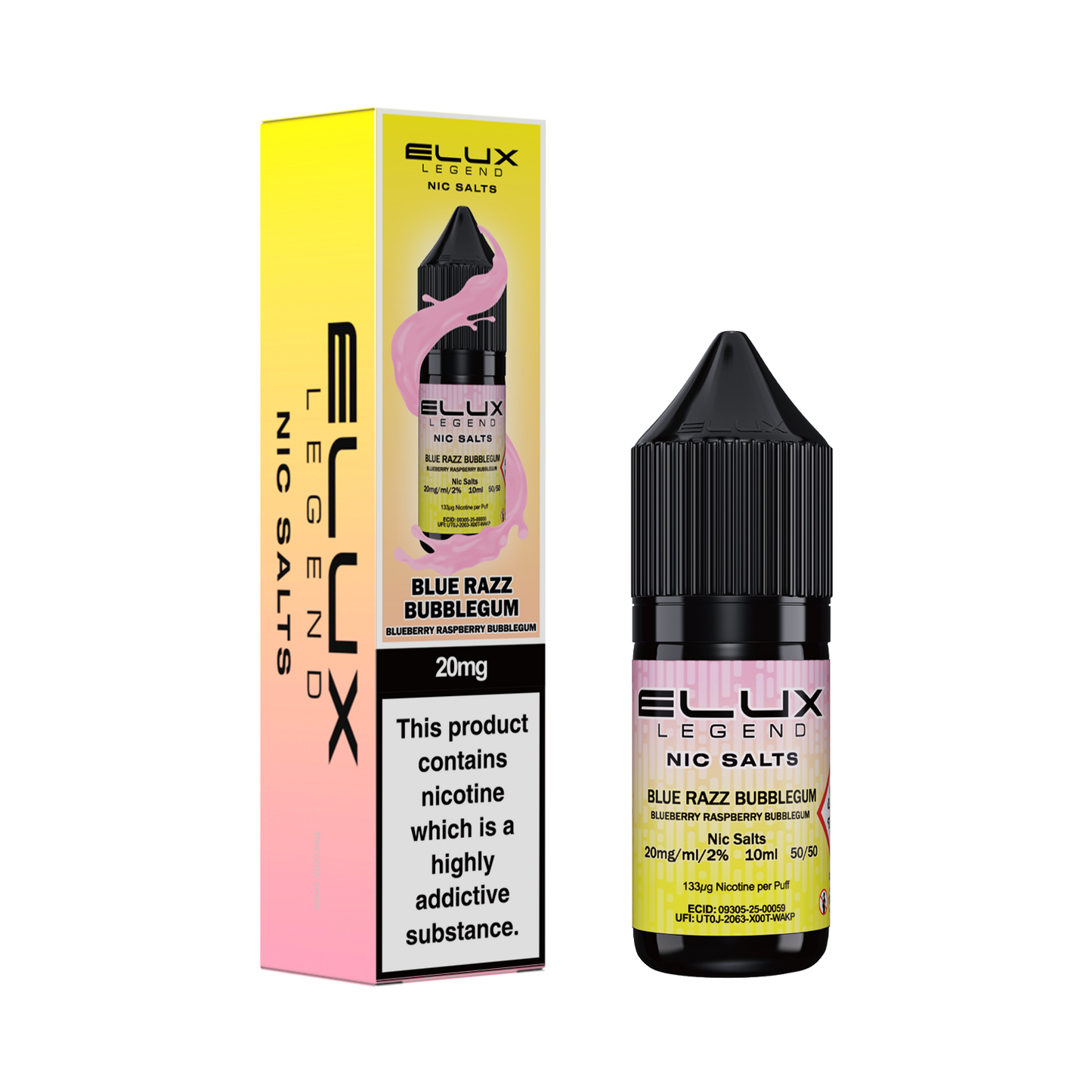 Elux Blue Razz Bubblegum Nic Salt